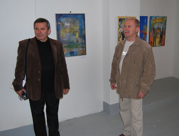 ocenení autori, zľava: Stanislav Neštický, Tibor Hladký