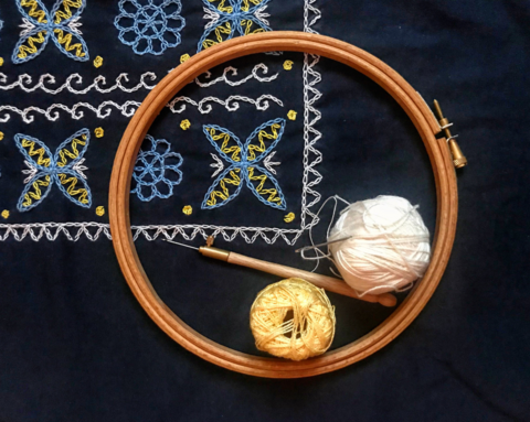 Workshop vyšívania krivou ihlou