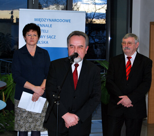 Príhovor Antoni Malczaka (v strede), riaditeľa Malopoľského centra kultúry SOKOL