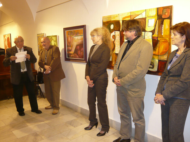 Z otvorenia: (zľava) R. Dobiáš; M. Potyka; Ing. M. Šajbidorová; Mgr. A. Mach; Dr. S. Maliariková